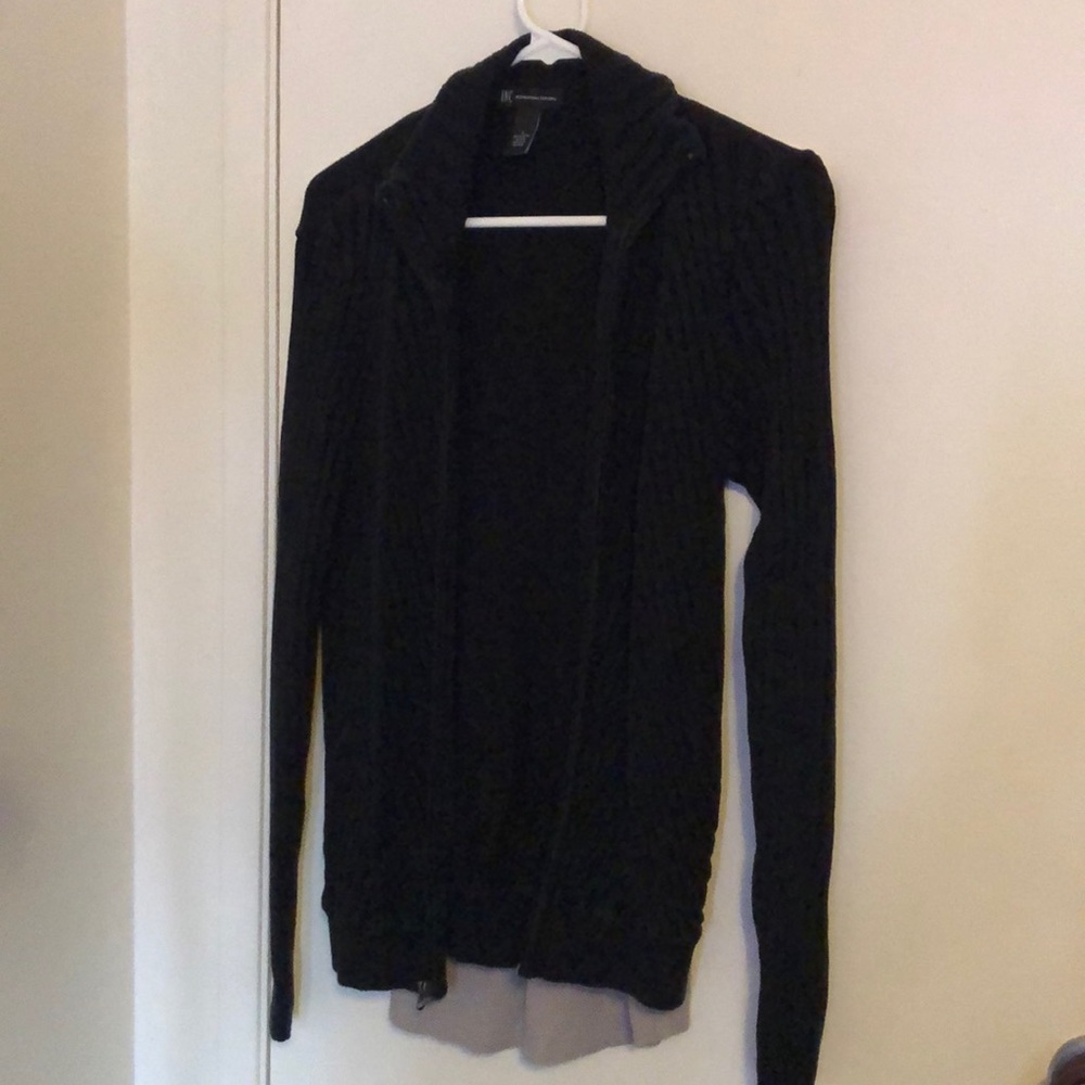 I-N-C Men’s black zip up sweater